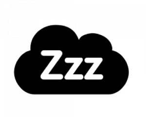 Cloud with Zzz icon