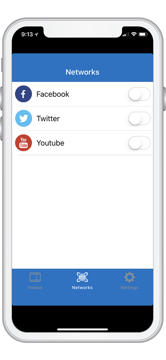 DVS select social networks page