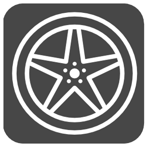 Car wheel icon