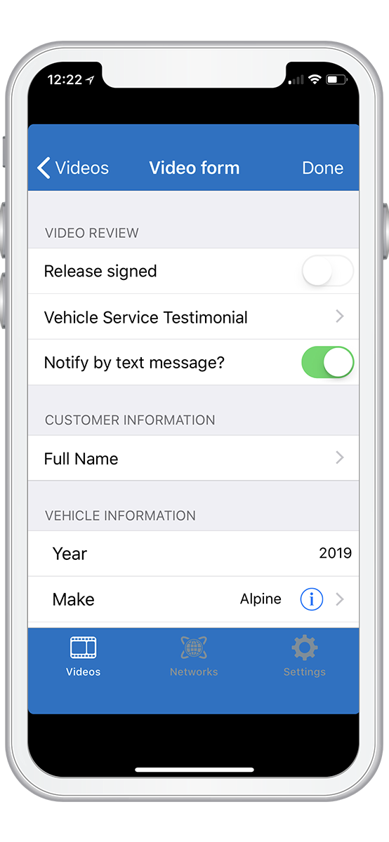 DVS service testimonial screenshot