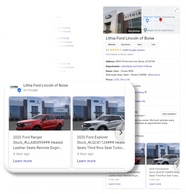 Google My Business example 