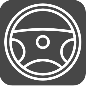 Steering wheel icon