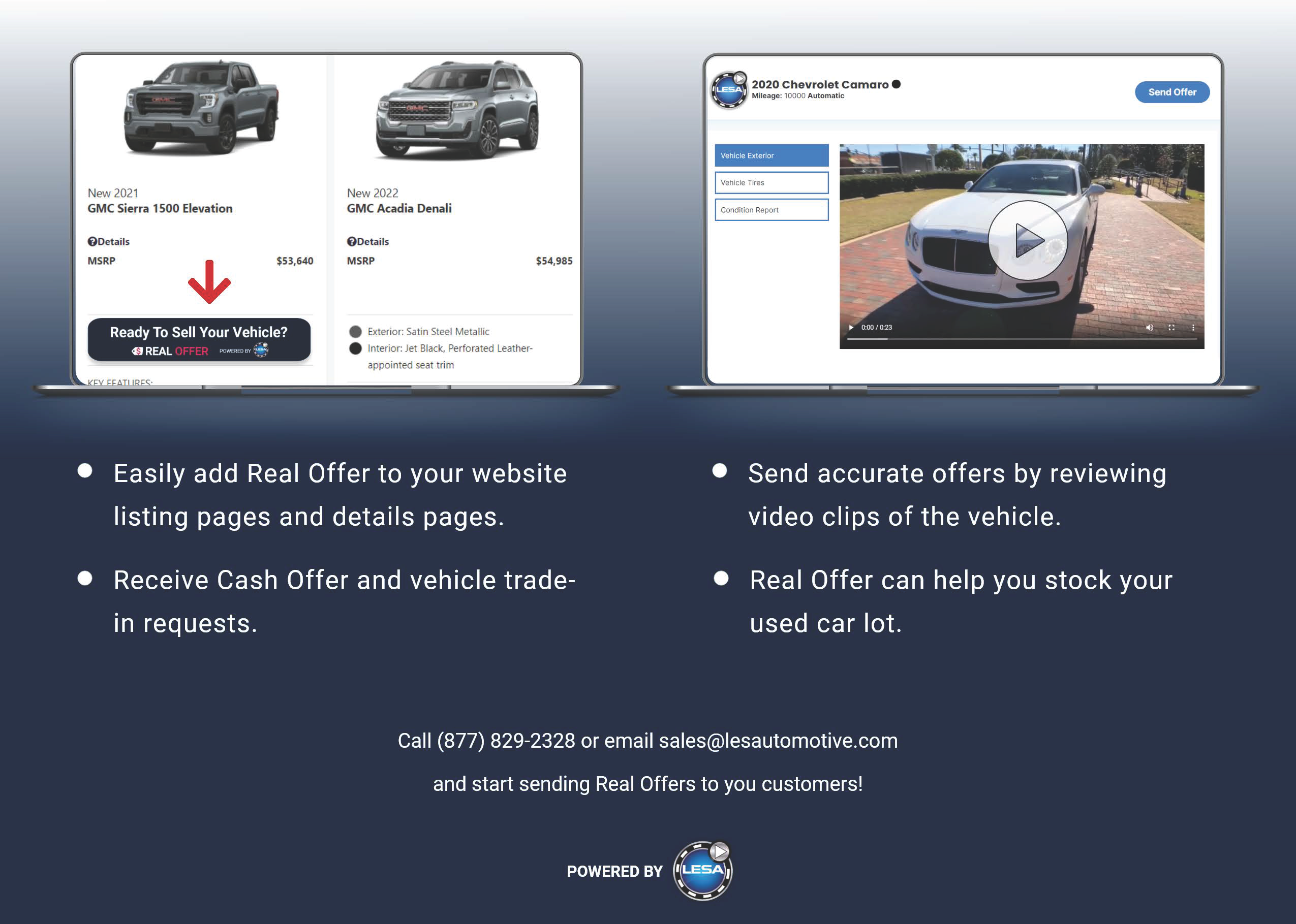 Real Offer promo flier with sales information