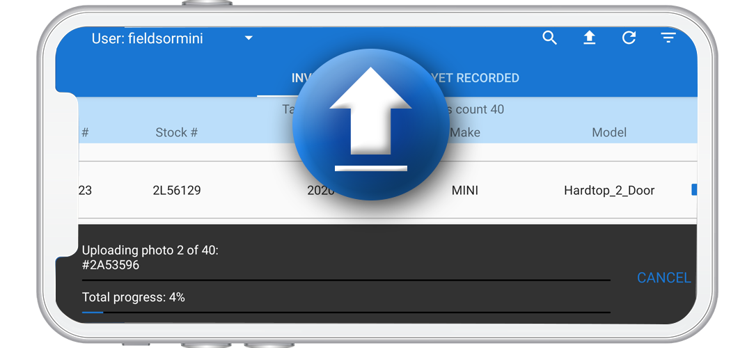 DVI upload viewed on a phone screen