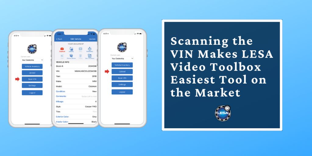 Scanning the VIN Makes LESA Video Toolbox Easiest Tool on the Market
